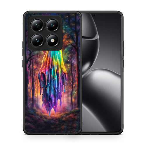 Θήκη Xiaomi 14T Halloween Ghost από τη Smartfits με σχέδιο στο πίσω μέρος και μαύρο περίβλημα | Xiaomi 14T Halloween Ghost case with colorful back and black bezels