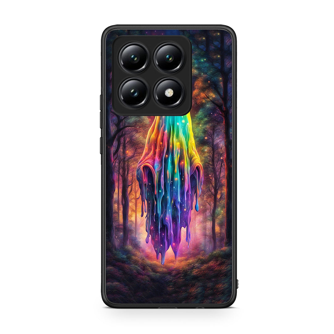 Xiaomi 14T Halloween Ghost θήκη από τη Smartfits με σχέδιο στο πίσω μέρος και μαύρο περίβλημα | Smartphone case with colorful back and black bezels by Smartfits