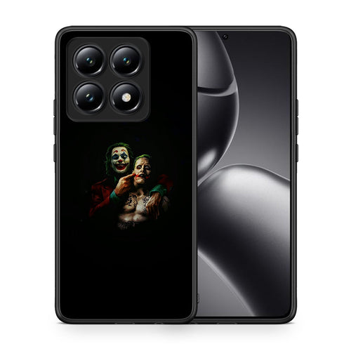 Θήκη Xiaomi 14T Clown Hero από τη Smartfits με σχέδιο στο πίσω μέρος και μαύρο περίβλημα | Xiaomi 14T Clown Hero case with colorful back and black bezels
