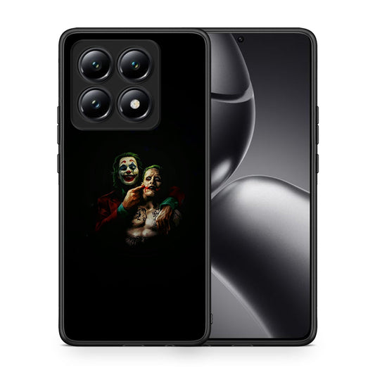 Θήκη Xiaomi 14T Clown Hero από τη Smartfits με σχέδιο στο πίσω μέρος και μαύρο περίβλημα | Xiaomi 14T Clown Hero case with colorful back and black bezels