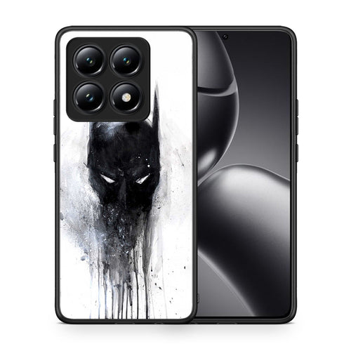 Θήκη Xiaomi 14T Paint Bat Hero από τη Smartfits με σχέδιο στο πίσω μέρος και μαύρο περίβλημα | Xiaomi 14T Paint Bat Hero case with colorful back and black bezels