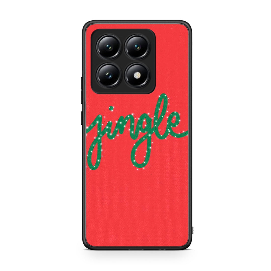Xiaomi 14T Jingle Xmas θήκη από τη Smartfits με σχέδιο στο πίσω μέρος και μαύρο περίβλημα | Smartphone case with colorful back and black bezels by Smartfits