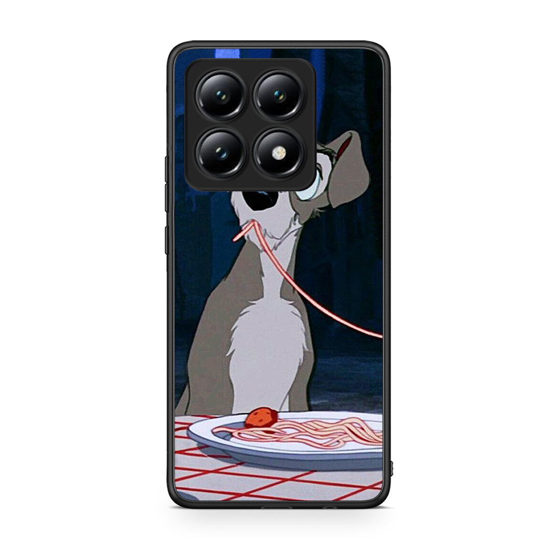 Xiaomi 14T Lady And Tramp 1 Θήκη Αγίου Βαλεντίνου από τη Smartfits με σχέδιο στο πίσω μέρος και μαύρο περίβλημα | Smartphone case with colorful back and black bezels by Smartfits