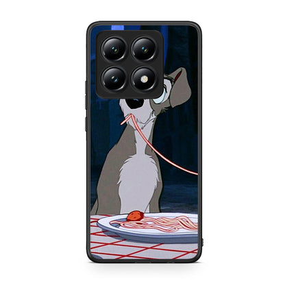 Xiaomi 14T Lady And Tramp 1 Θήκη Αγίου Βαλεντίνου από τη Smartfits με σχέδιο στο πίσω μέρος και μαύρο περίβλημα | Smartphone case with colorful back and black bezels by Smartfits