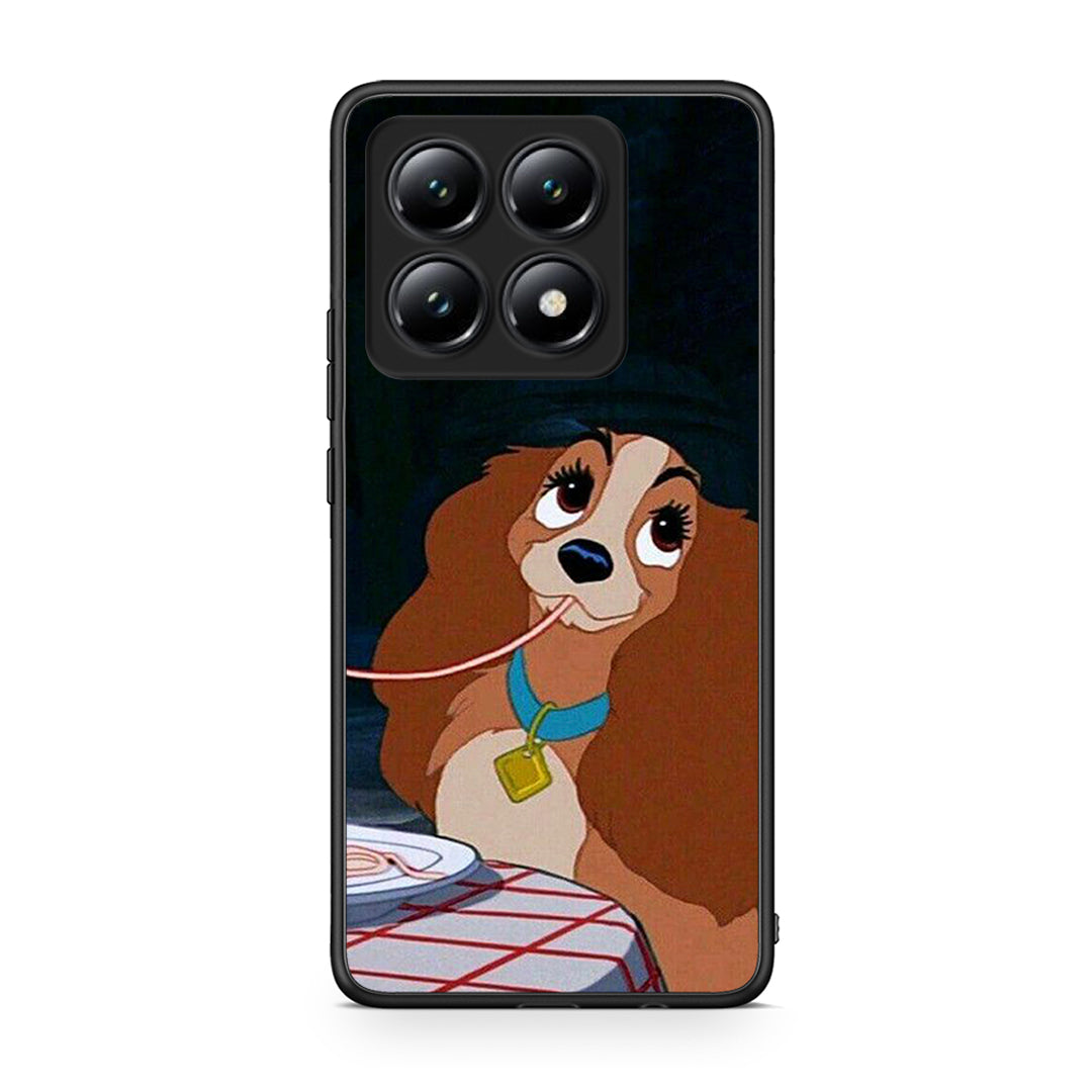Xiaomi 14T Lady And Tramp 2 Θήκη Αγίου Βαλεντίνου από τη Smartfits με σχέδιο στο πίσω μέρος και μαύρο περίβλημα | Smartphone case with colorful back and black bezels by Smartfits