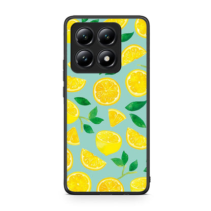 Xiaomi 14T Lemons θήκη από τη Smartfits με σχέδιο στο πίσω μέρος και μαύρο περίβλημα | Smartphone case with colorful back and black bezels by Smartfits