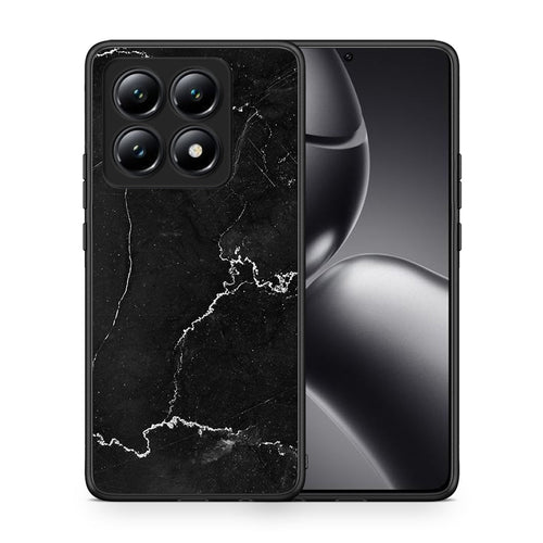 Θήκη Xiaomi 14T Marble Black από τη Smartfits με σχέδιο στο πίσω μέρος και μαύρο περίβλημα | Xiaomi 14T Marble Black case with colorful back and black bezels