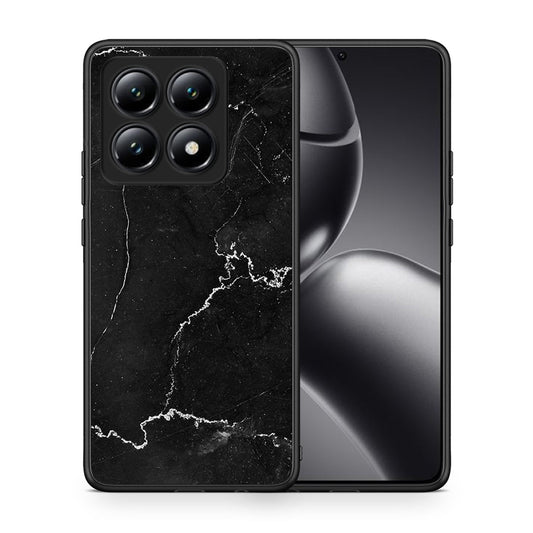 Θήκη Xiaomi 14T Marble Black από τη Smartfits με σχέδιο στο πίσω μέρος και μαύρο περίβλημα | Xiaomi 14T Marble Black case with colorful back and black bezels