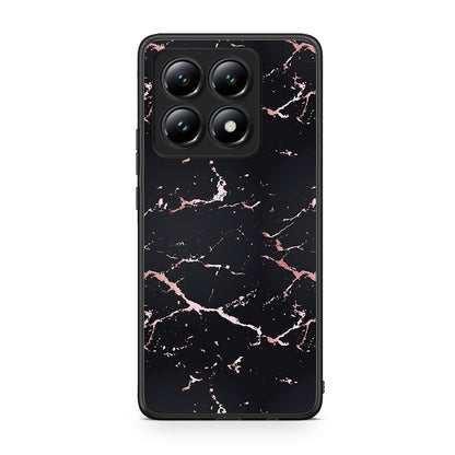 4 - Xiaomi 14T Black Rosegold Marble case, cover, bumper
