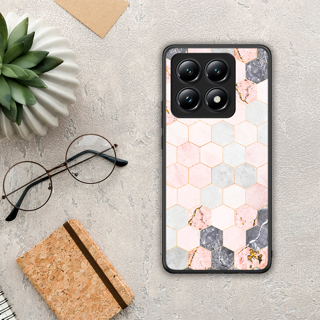 Marble Hexagon Pink - Xiaomi 14T θήκη