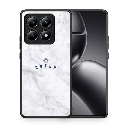 Θήκη Xiaomi 14T Queen Marble από τη Smartfits με σχέδιο στο πίσω μέρος και μαύρο περίβλημα | Xiaomi 14T Queen Marble case with colorful back and black bezels