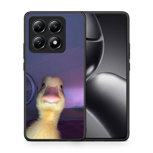 Θήκη Xiaomi 14T Meme Duck από τη Smartfits με σχέδιο στο πίσω μέρος και μαύρο περίβλημα | Xiaomi 14T Meme Duck case with colorful back and black bezels
