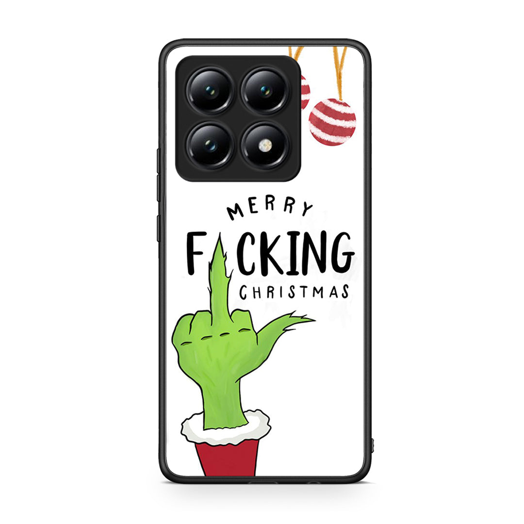 Xiaomi 14T Merry F Xmas θήκη από τη Smartfits με σχέδιο στο πίσω μέρος και μαύρο περίβλημα | Smartphone case with colorful back and black bezels by Smartfits