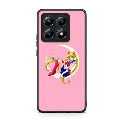 Xiaomi 14T Moon Girl θήκη από τη Smartfits με σχέδιο στο πίσω μέρος και μαύρο περίβλημα | Smartphone case with colorful back and black bezels by Smartfits