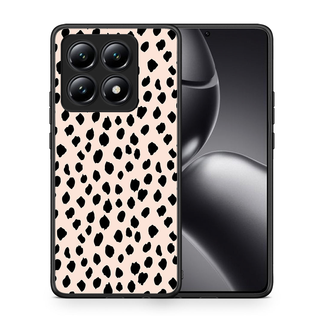 Θήκη Xiaomi 14T New Polka Dots από τη Smartfits με σχέδιο στο πίσω μέρος και μαύρο περίβλημα | Xiaomi 14T New Polka Dots case with colorful back and black bezels