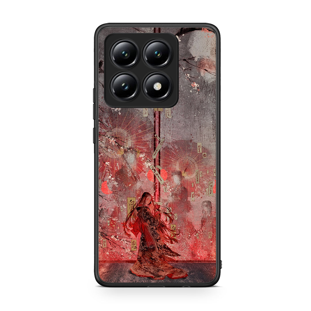 Xiaomi 14T Nezuko Kamado θήκη από τη Smartfits με σχέδιο στο πίσω μέρος και μαύρο περίβλημα | Smartphone case with colorful back and black bezels by Smartfits