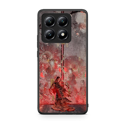 Xiaomi 14T Nezuko Kamado θήκη από τη Smartfits με σχέδιο στο πίσω μέρος και μαύρο περίβλημα | Smartphone case with colorful back and black bezels by Smartfits