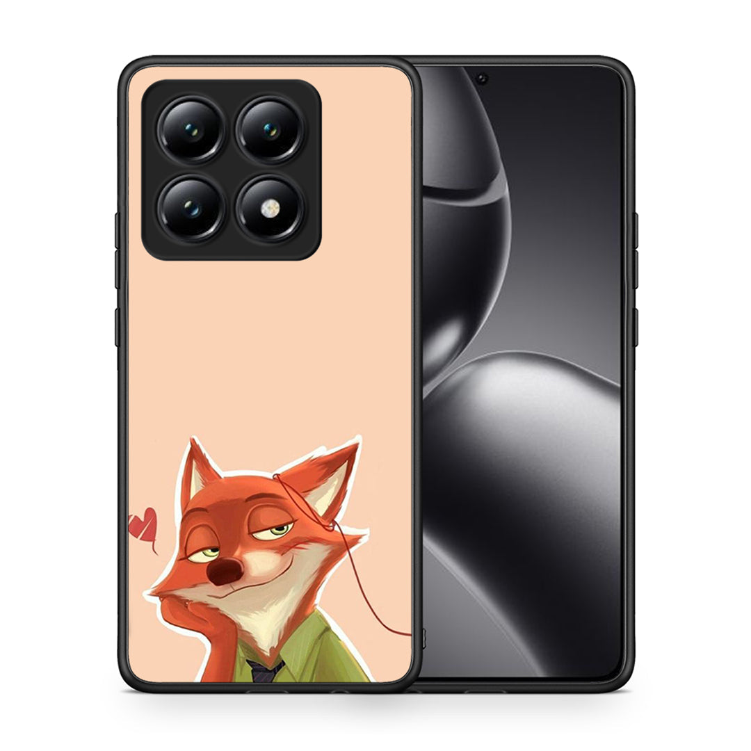 Θήκη Xiaomi 14T Nick Wilde And Judy Hopps Love 1 από τη Smartfits με σχέδιο στο πίσω μέρος και μαύρο περίβλημα | Xiaomi 14T Nick Wilde And Judy Hopps Love 1 case with colorful back and black bezels