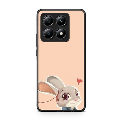 Xiaomi 14T Nick Wilde And Judy Hopps Love 2 θήκη από τη Smartfits με σχέδιο στο πίσω μέρος και μαύρο περίβλημα | Smartphone case with colorful back and black bezels by Smartfits