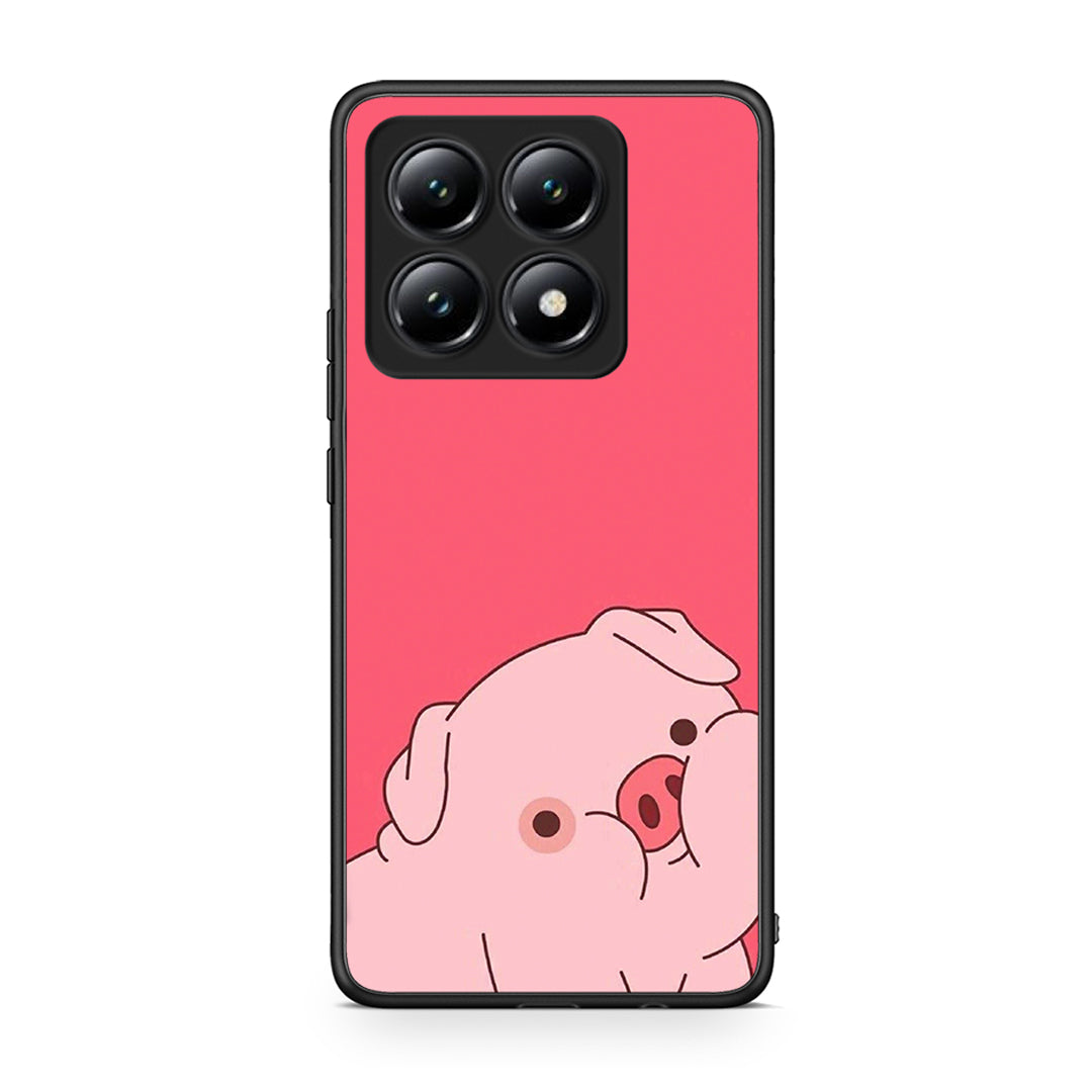 Xiaomi 14T Pig Love 1 Θήκη Αγίου Βαλεντίνου από τη Smartfits με σχέδιο στο πίσω μέρος και μαύρο περίβλημα | Smartphone case with colorful back and black bezels by Smartfits