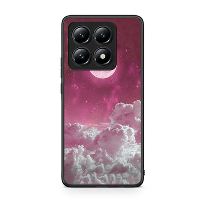 Xiaomi 14T Pink Moon Θήκη από τη Smartfits με σχέδιο στο πίσω μέρος και μαύρο περίβλημα | Smartphone case with colorful back and black bezels by Smartfits