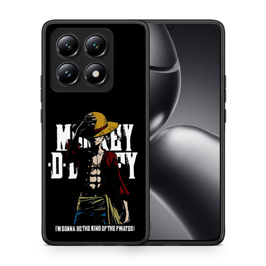 Θήκη Xiaomi 14T Pirate King από τη Smartfits με σχέδιο στο πίσω μέρος και μαύρο περίβλημα | Xiaomi 14T Pirate King case with colorful back and black bezels
