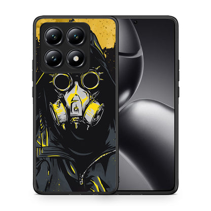 Θήκη Xiaomi 14T Mask PopArt από τη Smartfits με σχέδιο στο πίσω μέρος και μαύρο περίβλημα | Xiaomi 14T Mask PopArt case with colorful back and black bezels