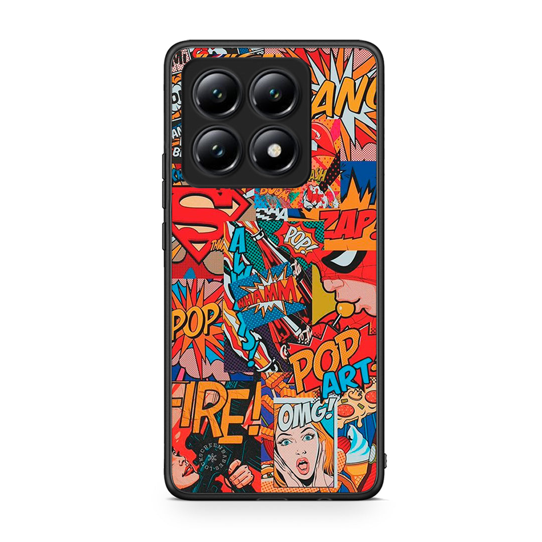 Xiaomi 14T PopArt OMG θήκη από τη Smartfits με σχέδιο στο πίσω μέρος και μαύρο περίβλημα | Smartphone case with colorful back and black bezels by Smartfits