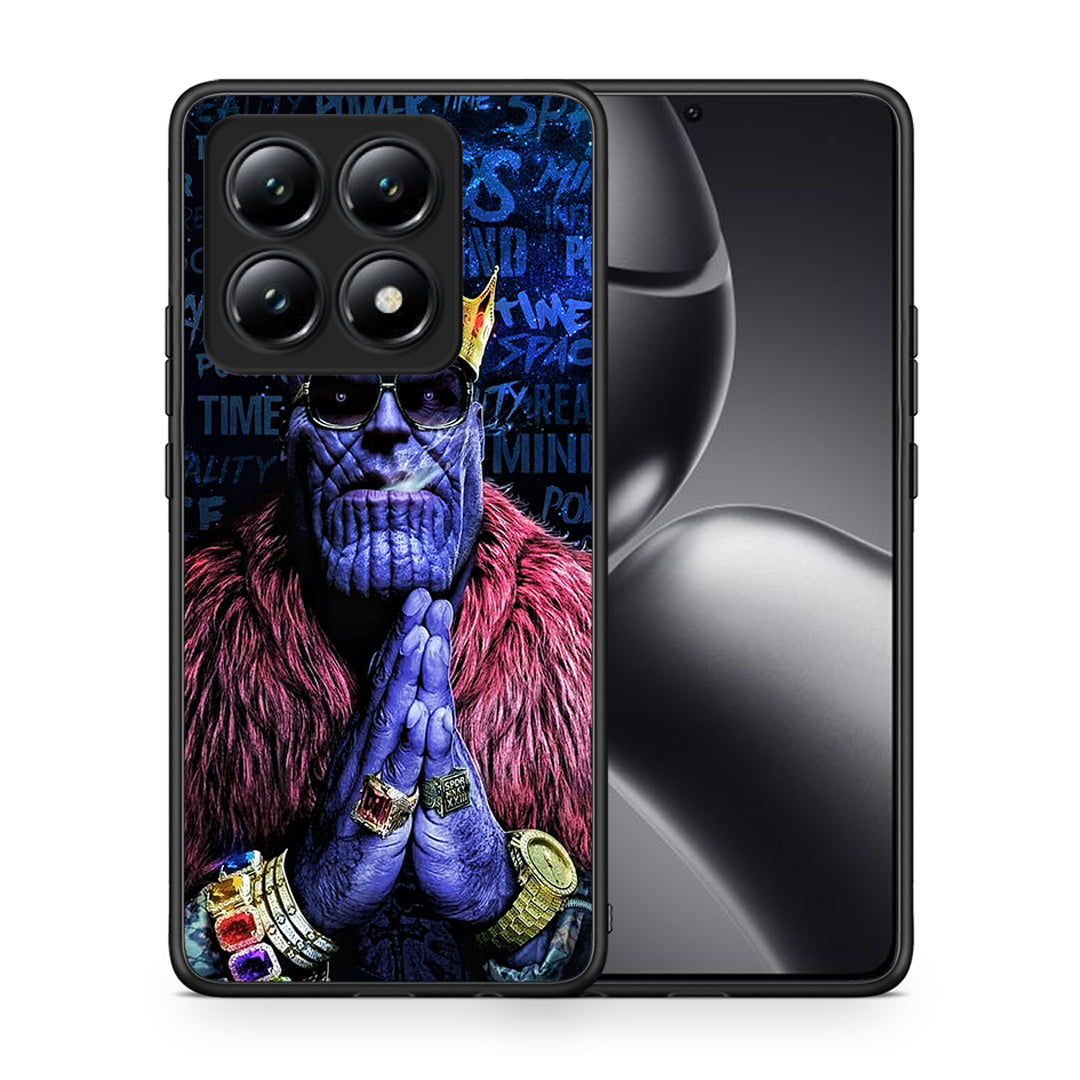 Θήκη Xiaomi 14T Thanos PopArt από τη Smartfits με σχέδιο στο πίσω μέρος και μαύρο περίβλημα | Xiaomi 14T Thanos PopArt case with colorful back and black bezels