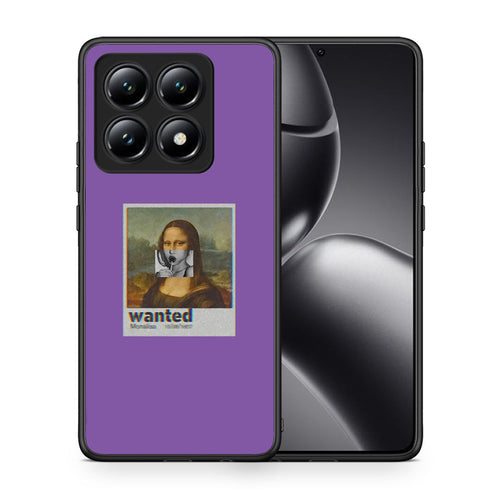Θήκη Xiaomi 14T Monalisa Popart από τη Smartfits με σχέδιο στο πίσω μέρος και μαύρο περίβλημα | Xiaomi 14T Monalisa Popart case with colorful back and black bezels