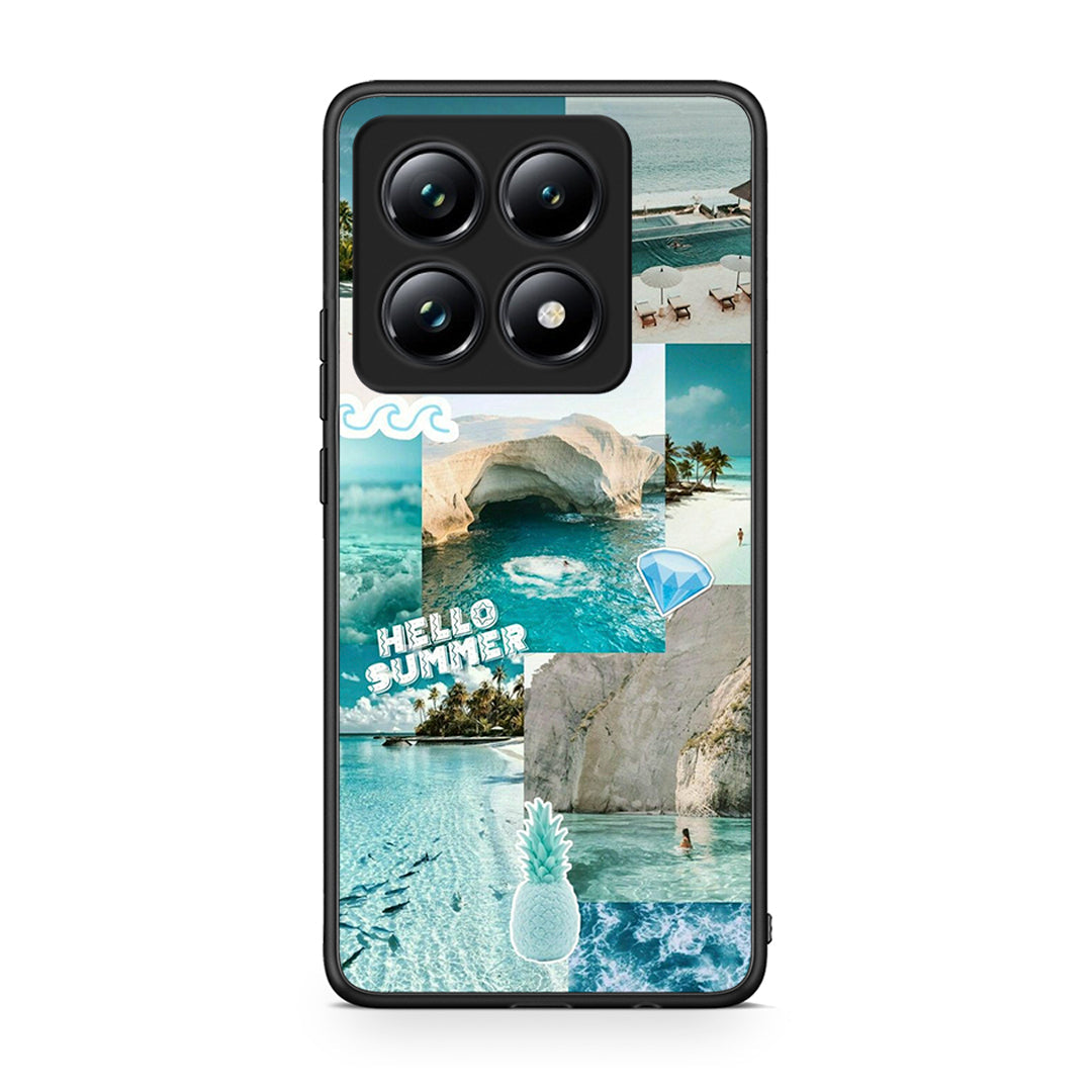 Xiaomi 14T Pro Aesthetic Summer Θήκη από τη Smartfits με σχέδιο στο πίσω μέρος και μαύρο περίβλημα | Smartphone case with colorful back and black bezels by Smartfits