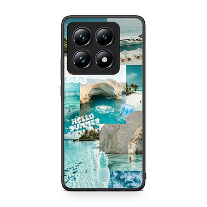 Xiaomi 14T Pro Aesthetic Summer Θήκη από τη Smartfits με σχέδιο στο πίσω μέρος και μαύρο περίβλημα | Smartphone case with colorful back and black bezels by Smartfits