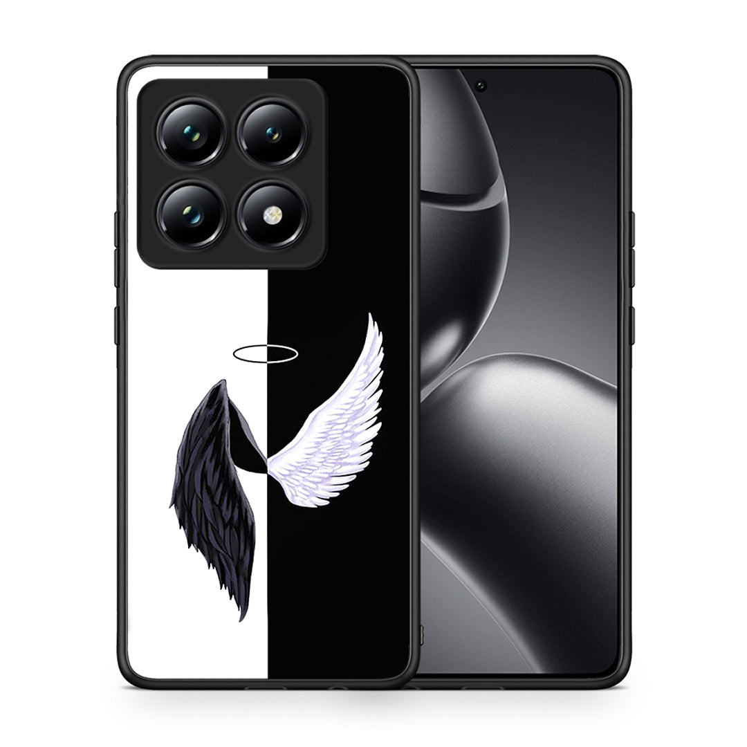 Θήκη Xiaomi 14T Pro Angels Demons από τη Smartfits με σχέδιο στο πίσω μέρος και μαύρο περίβλημα | Xiaomi 14T Pro Angels Demons case with colorful back and black bezels