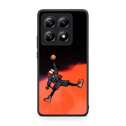Xiaomi 14T Pro Basketball Hero θήκη από τη Smartfits με σχέδιο στο πίσω μέρος και μαύρο περίβλημα | Smartphone case with colorful back and black bezels by Smartfits