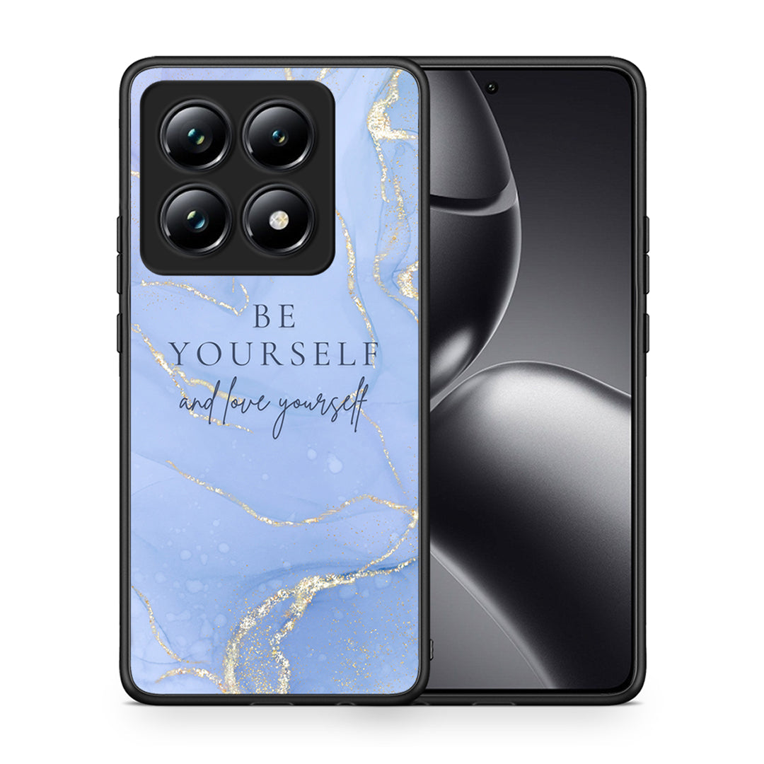 Θήκη Xiaomi 14T Pro Be Yourself από τη Smartfits με σχέδιο στο πίσω μέρος και μαύρο περίβλημα | Xiaomi 14T Pro Be Yourself case with colorful back and black bezels
