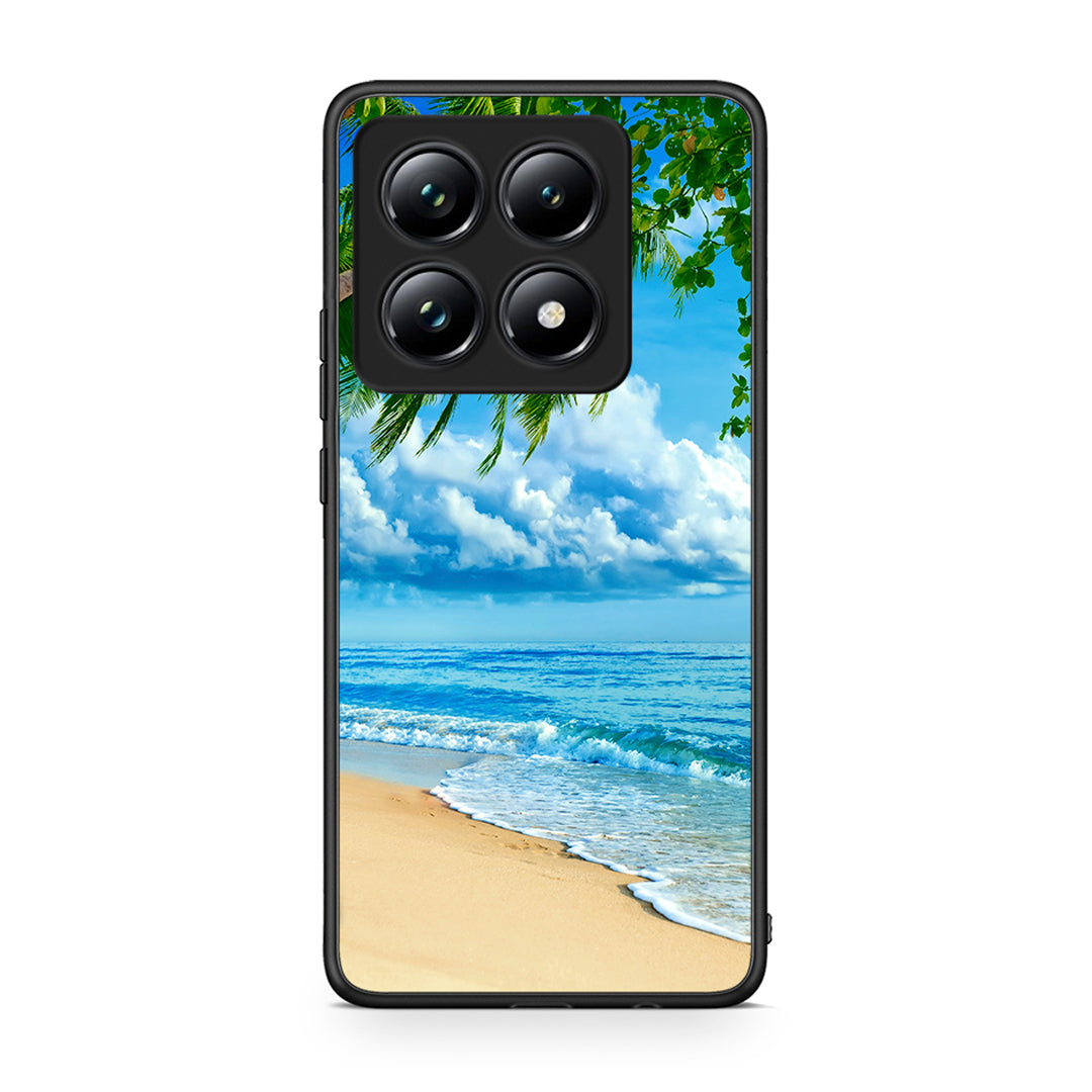 Xiaomi 14T Pro Beautiful Beach θήκη από τη Smartfits με σχέδιο στο πίσω μέρος και μαύρο περίβλημα | Smartphone case with colorful back and black bezels by Smartfits