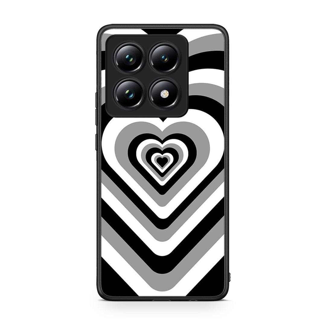 Xiaomi 14T Pro Black Hearts θήκη από τη Smartfits με σχέδιο στο πίσω μέρος και μαύρο περίβλημα | Smartphone case with colorful back and black bezels by Smartfits