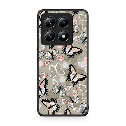 135 - Xiaomi 14T Pro Butterflies Boho case, cover, bumper