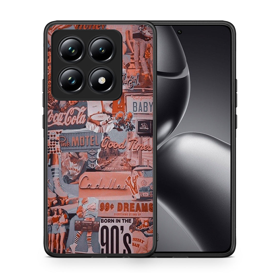 Θήκη Xiaomi 14T Pro Born In 90s από τη Smartfits με σχέδιο στο πίσω μέρος και μαύρο περίβλημα | Xiaomi 14T Pro Born In 90s case with colorful back and black bezels