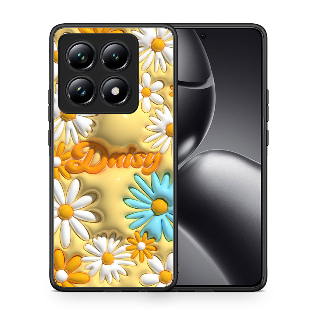 Θήκη Xiaomi 14T Pro Bubble Daisies από τη Smartfits με σχέδιο στο πίσω μέρος και μαύρο περίβλημα | Xiaomi 14T Pro Bubble Daisies case with colorful back and black bezels