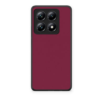 Θήκη Xiaomi 14T Pro Burgundy από τη Smartfits με σχέδιο στο πίσω μέρος και μαύρο περίβλημα | Xiaomi 14T Pro Burgundy case with colorful back and black bezels