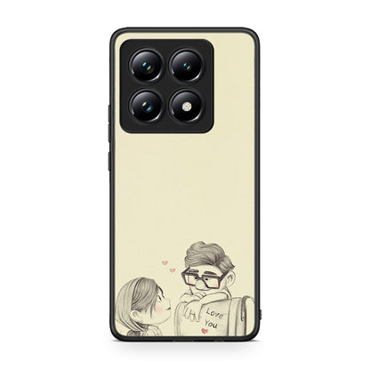 Xiaomi 14T Pro Carl And Ellie θήκη από τη Smartfits με σχέδιο στο πίσω μέρος και μαύρο περίβλημα | Smartphone case with colorful back and black bezels by Smartfits