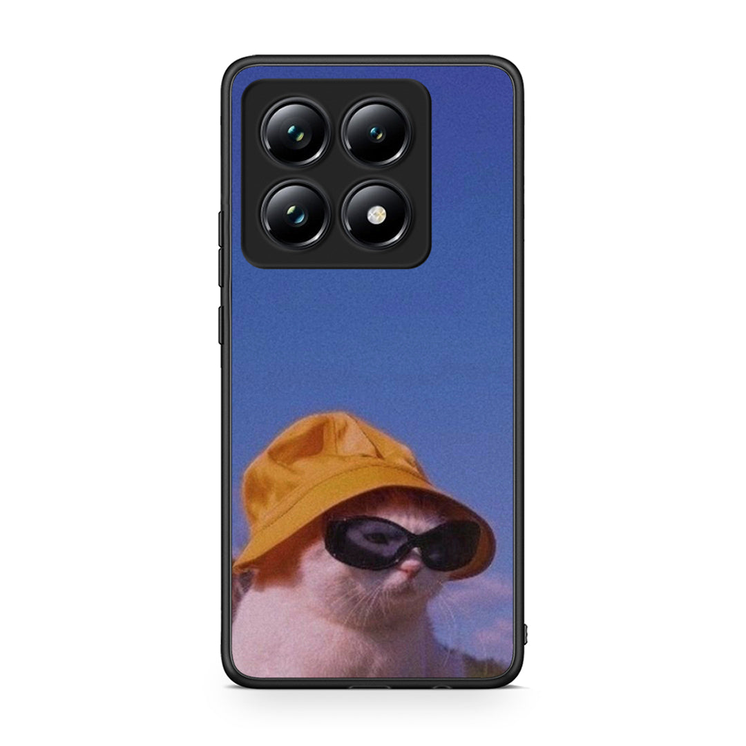 Xiaomi 14T Pro Cat Diva θήκη από τη Smartfits με σχέδιο στο πίσω μέρος και μαύρο περίβλημα | Smartphone case with colorful back and black bezels by Smartfits