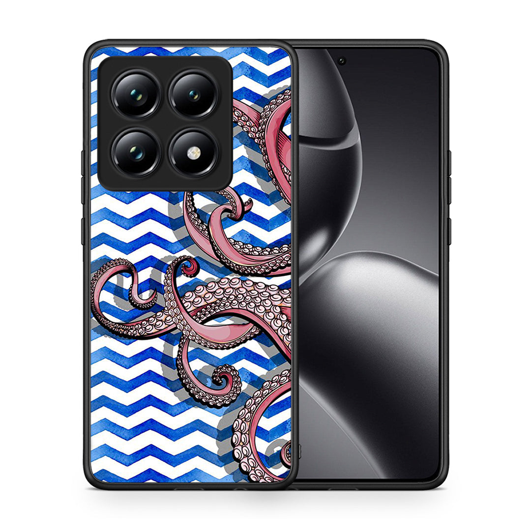 Θήκη Xiaomi 14T Pro Chevron Devilfish από τη Smartfits με σχέδιο στο πίσω μέρος και μαύρο περίβλημα | Xiaomi 14T Pro Chevron Devilfish case with colorful back and black bezels