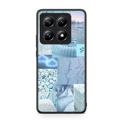 Xiaomi 14T Pro Ciel Aesthetic Collage θήκη από τη Smartfits με σχέδιο στο πίσω μέρος και μαύρο περίβλημα | Smartphone case with colorful back and black bezels by Smartfits