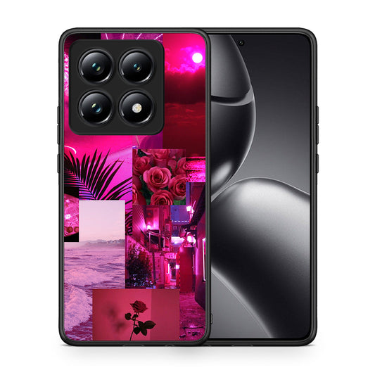 Collage Red Roses - Xiaomi 14T Pro θήκη