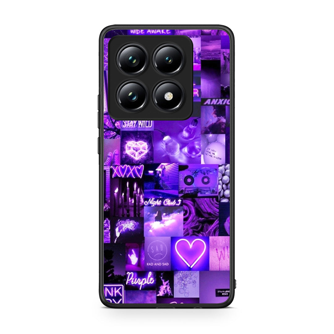 Xiaomi 14T Pro Collage Stay Wild Θήκη Αγίου Βαλεντίνου από τη Smartfits με σχέδιο στο πίσω μέρος και μαύρο περίβλημα | Smartphone case with colorful back and black bezels by Smartfits