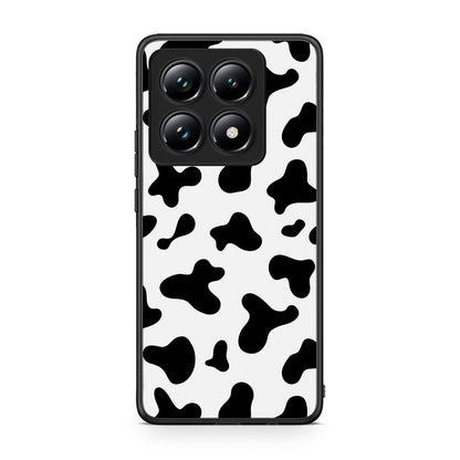 Xiaomi 14T Pro Cow Print θήκη από τη Smartfits με σχέδιο στο πίσω μέρος και μαύρο περίβλημα | Smartphone case with colorful back and black bezels by Smartfits