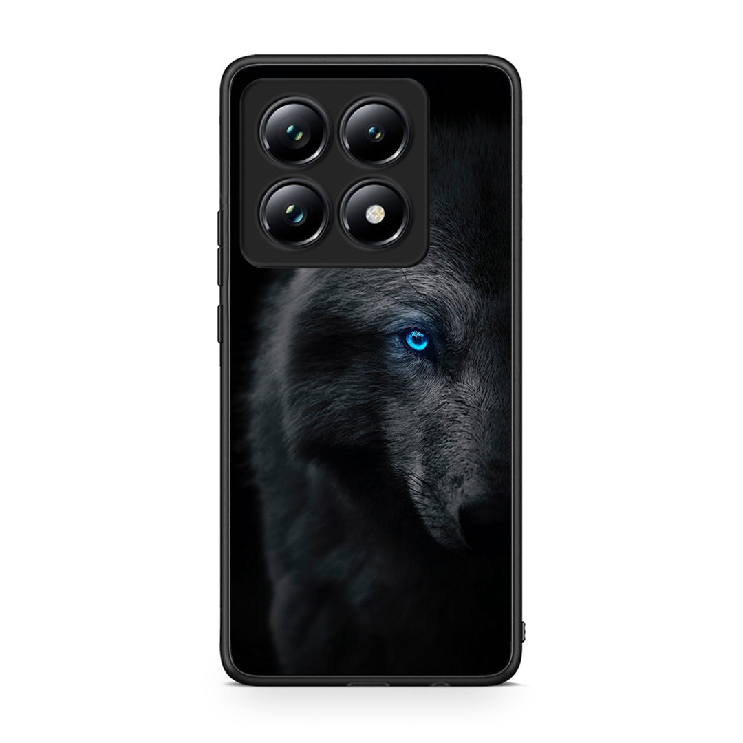 Xiaomi 14T Pro Dark Wolf θήκη από τη Smartfits με σχέδιο στο πίσω μέρος και μαύρο περίβλημα | Smartphone case with colorful back and black bezels by Smartfits