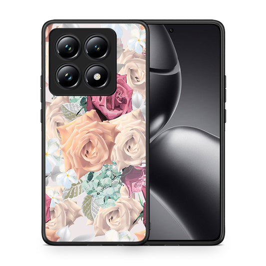 Θήκη Xiaomi 14T Pro Bouquet Floral από τη Smartfits με σχέδιο στο πίσω μέρος και μαύρο περίβλημα | Xiaomi 14T Pro Bouquet Floral case with colorful back and black bezels